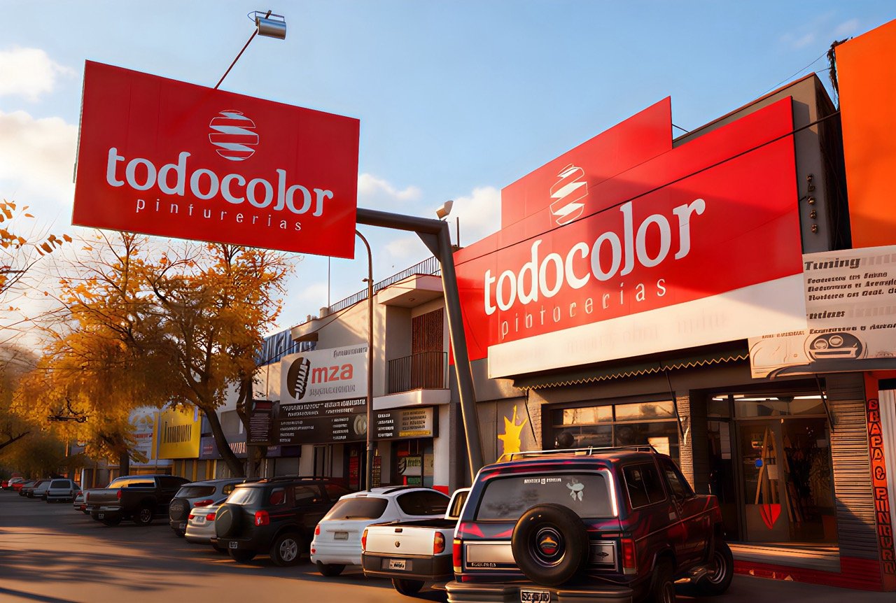 Sucursal central Todo Color Pinturerias en Mendoza – atencion especializada en pinturas